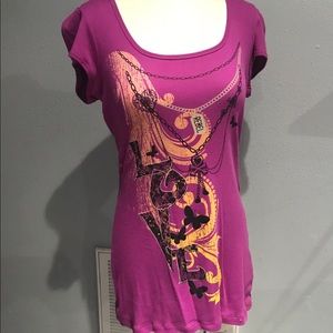 Cute Graphic Tunic Tee